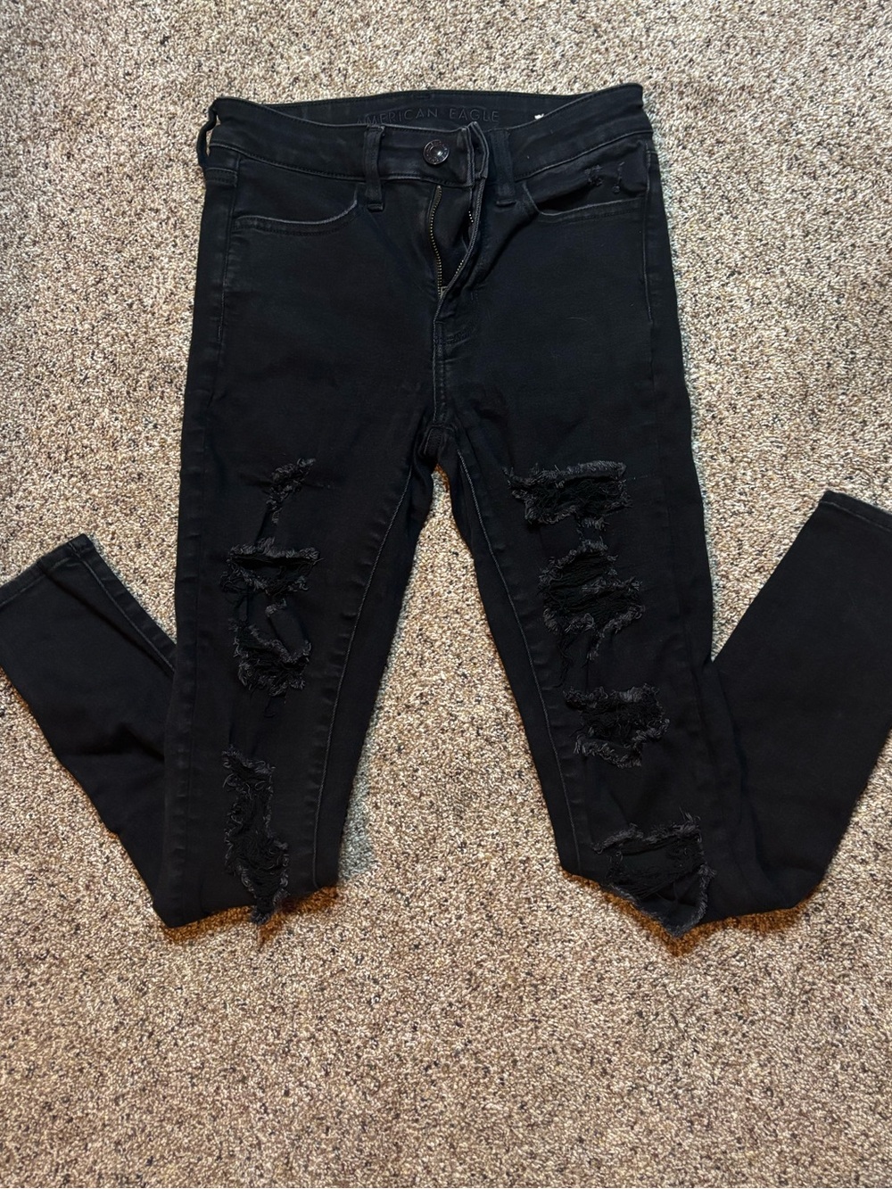 American Eagle black skinny jeans